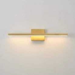 Jensen 24 in. 2-Light Matte Brass LED Integrated Vanity Light with Frosted Diffuser by Globe Electric -Deals Globe Electric Store matte brass globe electric vanity lighting 91002194 fa 1000