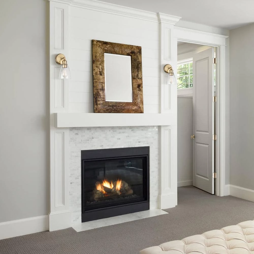 Molly 1-Light Matte Brass Plug-In or Hardwire Wall Sconce with Clear Glass Shade, LED Bulb Included by Globe Electric 9 Molly 1-Light Matte Brass Plug-In or Hardwire Wall Sconce with Clear Glass Shade, LED Bulb Included by Globe Electric - Image 9