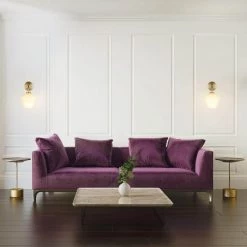 Raja 1-Light Matte brass Wall Sconce with Opal Glass Shade, LED Bulb Included by Globe Electric -Deals Globe Electric Store matte brass globe electric wall sconces 51614 4f 1000