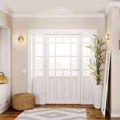 Magnus Matte Brass LED Integrated Plug-In or Hardwired Wall Sconce, 2-Pack by Globe Electric -Deals Globe Electric Store matte brass globe electric wall sconces 91000673 31 1000