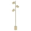 Pratt 63 in. 3-Light Matte Soft Gold Floor Lamp with Large Weighted Base by Globe Electric