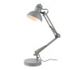 Architect 28 in. Matte Gray Balanced Arm Desk Lamp with Interchangeable Base and Clamp Arm Design by Globe Electric