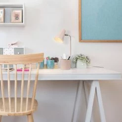 Taylor 18 in. Matte Pink Organizer Desk Lamp with Brass Pivot Joint, Switch on Shade by Globe Electric -Deals Globe Electric Store matte pink globe electric desk lamps 91000109 4f 1000