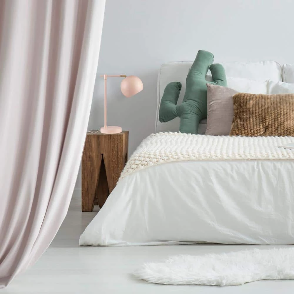 Hannah 18 in. Matte Pink Desk Lamp with Brass Accent by Globe Electric 3 Hannah 18 in. Matte Pink Desk Lamp with Brass Accent by Globe Electric - Image 3