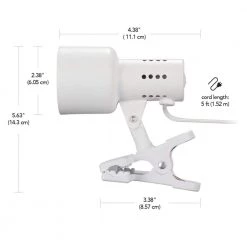 Jojo 5.5 in. Matte White Clip-Arm Desk Lamp, Bulb Included by Globe Electric 14 Jojo 5.5 in. Matte White Clip-Arm Desk Lamp, Bulb Included by Globe Electric -Deals Globe Electric Store matte white globe electric desk lamps 52965 44 1000