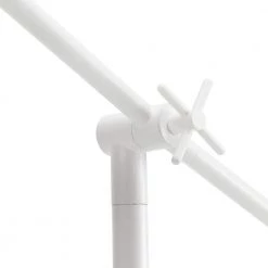 66 in. Matte White Floor Lamp with Faux Wood Accents and Jute Shade, Dimmable Rotary Switch on Socket by Globe Electric -Deals Globe Electric Store matte white globe electric floor lamps 91002850 1f 1000