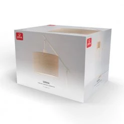 66 in. Matte White Floor Lamp with Faux Wood Accents and Jute Shade, Dimmable Rotary Switch on Socket by Globe Electric -Deals Globe Electric Store matte white globe electric floor lamps 91002850 76 1000