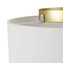 Luna 12 in. 2-Lights Matte White Flush Mount with Matte Gold Accent by Globe Electric -Deals Globe Electric Store matte white globe electric flush mount lights 60404 44 1000