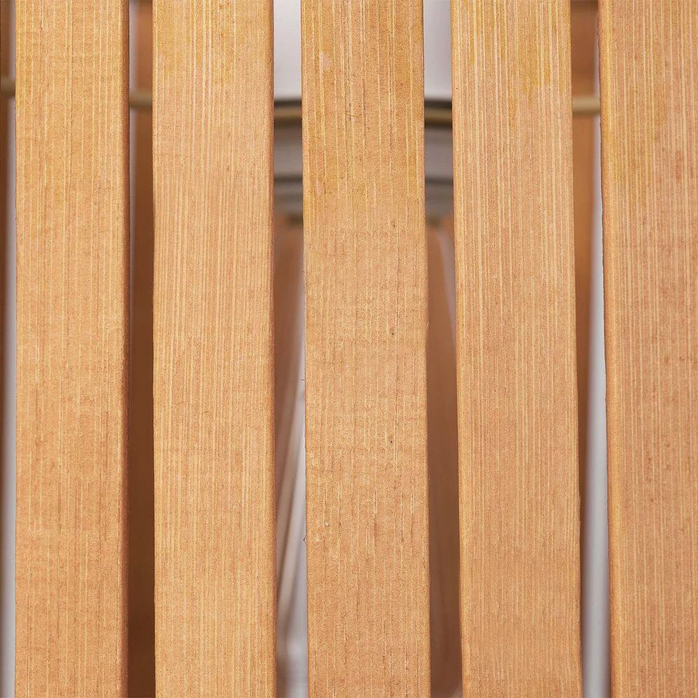 9 in. 1-Light Matte White Semi-Flush Mount Ceiling Light with Natural Bamboo Shade by Globe Electric 7 9 in. 1-Light Matte White Semi-Flush Mount Ceiling Light with Natural Bamboo Shade by Globe Electric - Image 7