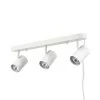 Dale 1.85 ft. 3-Light Matte White Plug-In Linear Track Lighting Kit by Globe Electric