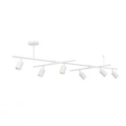 5.3 ft. 6-Light Matte White Flexible Track Lighting Kit with Center Swivel Bars by Globe Electric 14 5.3 ft. 6-Light Matte White Flexible Track Lighting Kit with Center Swivel Bars by Globe Electric -Deals Globe Electric Store matte white globe electric track lighting kits 91002803 44 1000