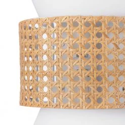 2-Light Matte White Plug-In or Hardwire Wall Sconce with White Fabric Shade and Natural Rattan Accent by Globe Electric 15 2-Light Matte White Plug-In or Hardwire Wall Sconce with White Fabric Shade and Natural Rattan Accent by Globe Electric -Deals Globe Electric Store matte white globe electric wall sconces 91002863 1f 1000