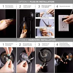 2-Light Matte White Plug-In or Hardwire Wall Sconce with White Fabric Shade and Natural Rattan Accent by Globe Electric 18 2-Light Matte White Plug-In or Hardwire Wall Sconce with White Fabric Shade and Natural Rattan Accent by Globe Electric -Deals Globe Electric Store matte white globe electric wall sconces 91002863 76 1000