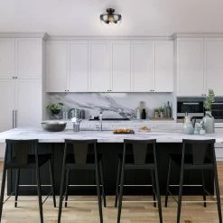 Belsize 12 in. 2-Light Oil Rubbed Bronze Semi-Flush Mount with Clear Glass Shade, Vintage Incandescent Bulbs Included by Globe Electric 9 Belsize 12 in. 2-Light Oil Rubbed Bronze Semi-Flush Mount with Clear Glass Shade, Vintage Incandescent Bulbs Included by Globe Electric -Deals Globe Electric Store oil rubbed bronze globe electric flush mount lights 61003 c3 1000