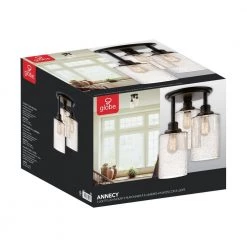 Annecy 3-Light Oil Rubbed Bronze Semi-Flush Mount Light by Globe Electric -Deals Globe Electric Store oil rubbed bronze globe electric flush mount lights 65904 44 1000