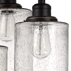 Annecy 3-Light Oil Rubbed Bronze Semi-Flush Mount Light by Globe Electric -Deals Globe Electric Store oil rubbed bronze globe electric flush mount lights 65904 c3 1000