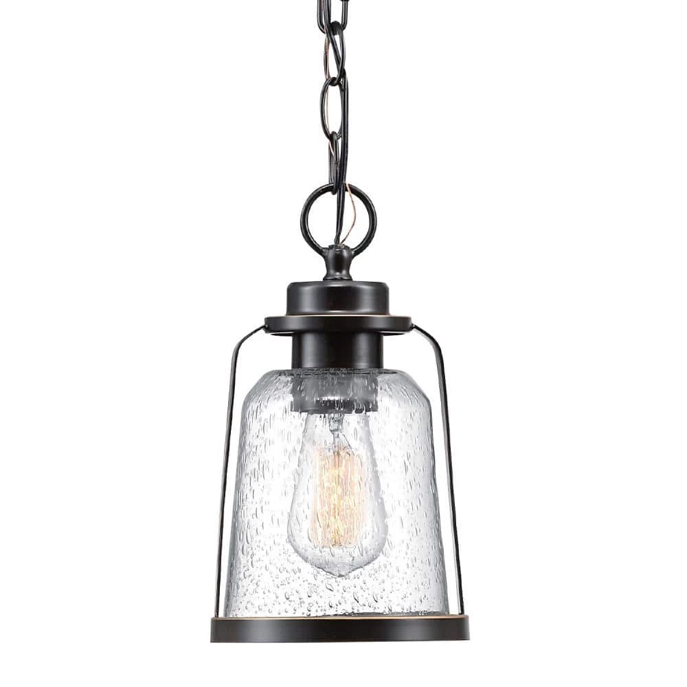 Roth 1-Light Oil Rubbed Bronze Outdoor Indoor Hanging Pendant by Globe Electric 3 Roth 1-Light Oil Rubbed Bronze Outdoor Indoor Hanging Pendant by Globe Electric - Image 3