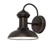 Martes 10 in. Oil Rubbed Bronze Downward Indoor/Outdoor Wall Lantern Sconce Light by Globe Electric