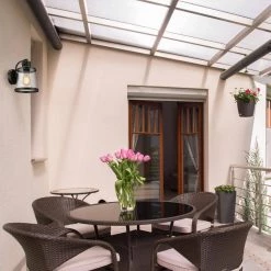 Charlie Collection 1-Light Oil-Rubbed Bronze LED Outdoor Wall Sconce with Clear Seeded Glass Shade, LED Bulb Included by Globe Electric 10 Charlie Collection 1-Light Oil-Rubbed Bronze LED Outdoor Wall Sconce with Clear Seeded Glass Shade, LED Bulb Included by Globe Electric -Deals Globe Electric Store oil rubbed bronze globe electric outdoor sconces 44127 4f 1000