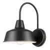 Delancey 1-Light Oil Rubbed Bronze and White Outdoor/Indoor Wall Lantern Sconce by Globe Electric