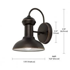 Jameson 1-Light Oil Rubbed Bronze Outdoor Wall Lantern Sconce (2-Pack) by Globe Electric -Deals Globe Electric Store oil rubbed bronze globe electric outdoor sconces 44305 44 1000