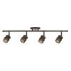 Norris 4-Light Oil Rubbed Bronze Adjustable Track Lighting Kit by Globe Electric