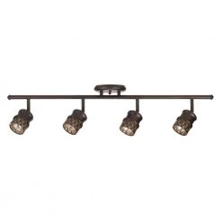 Norris 4-Light Oil Rubbed Bronze Adjustable Track Lighting Kit by Globe Electric