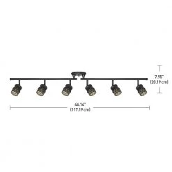 Kearney 6-Light Oil Rubbed Bronze Foldable Track Lighting Kit by Globe Electric -Deals Globe Electric Store oil rubbed bronze globe electric track lighting kits 59086 44 1000