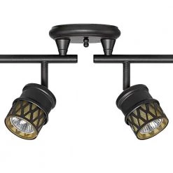 Kearney 6-Light Oil Rubbed Bronze Foldable Track Lighting Kit by Globe Electric -Deals Globe Electric Store oil rubbed bronze globe electric track lighting kits 59086 4f 1000