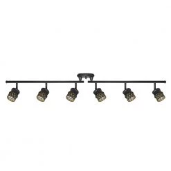 Kearney 6-Light Oil Rubbed Bronze Foldable Track Lighting Kit by Globe Electric
