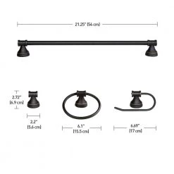 Parker 3-Light Oil Rubbed Bronze 5-Piece All-In-One Bath Light Set by Globe Electric -Deals Globe Electric Store oil rubbed bronze globe electric vanity lighting 50192 76 1000