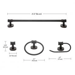 Camden 5-Piece All-In-One Bronze Bathroom Vanity Light Set by Globe Electric -Deals Globe Electric Store oil rubbed bronze globe electric vanity lighting 51415 fa 1000