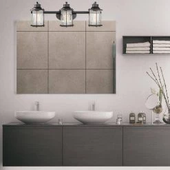 Bayfield 3-Light Oil Rubbed Bronze Vanity Light With Seeded Glass Shades and Bath Set by Globe Electric 9 Bayfield 3-Light Oil Rubbed Bronze Vanity Light With Seeded Glass Shades and Bath Set by Globe Electric -Deals Globe Electric Store oil rubbed bronze globe electric vanity lighting 51549 4f 1000