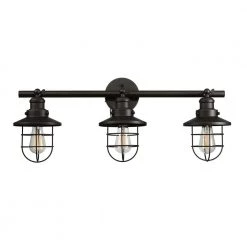 Beaufort 3-Light Oil Rubbed Bronze Sconce by Globe Electric