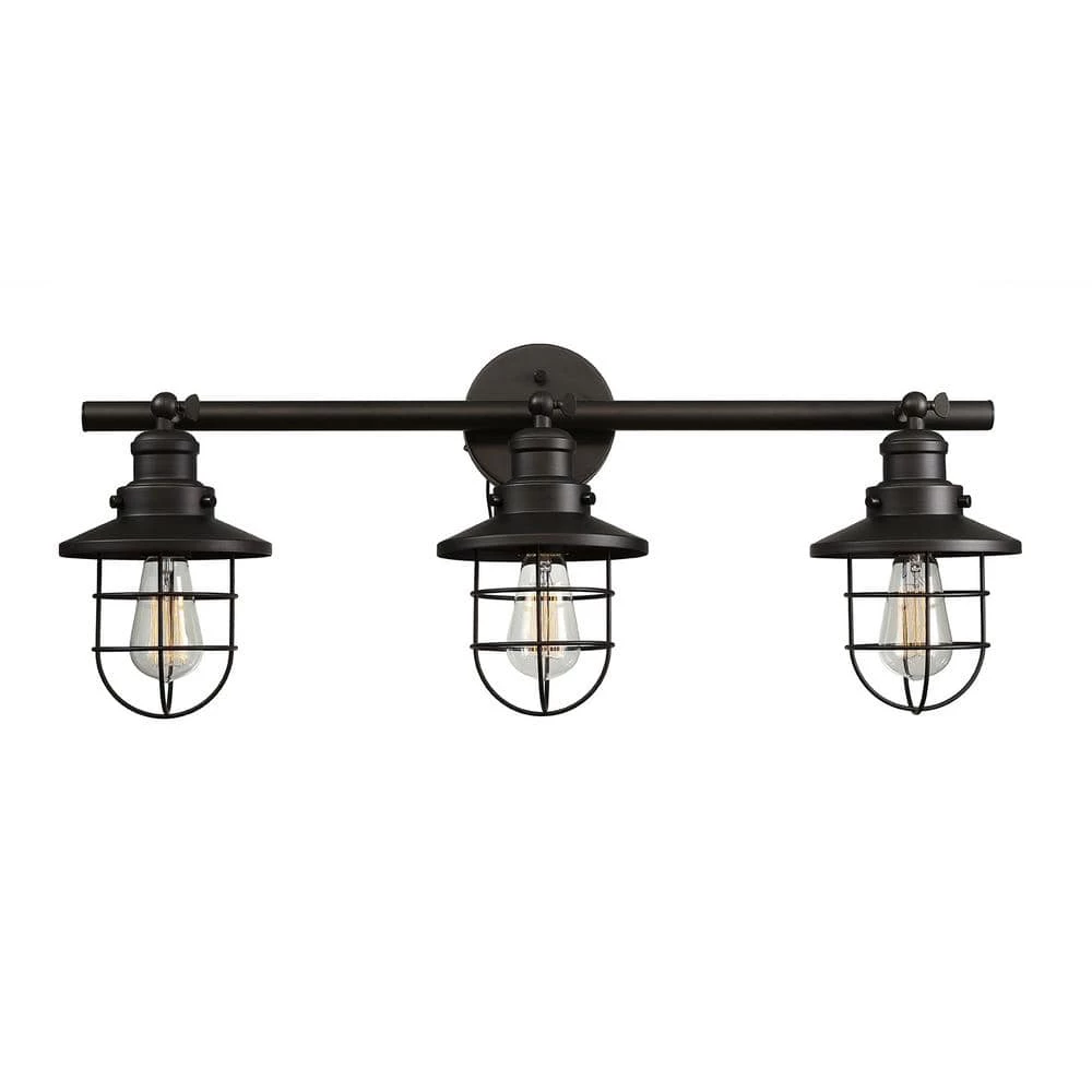 Beaufort 3-Light Oil Rubbed Bronze Sconce by Globe Electric 1 Beaufort 3-Light Oil Rubbed Bronze Sconce by Globe Electric