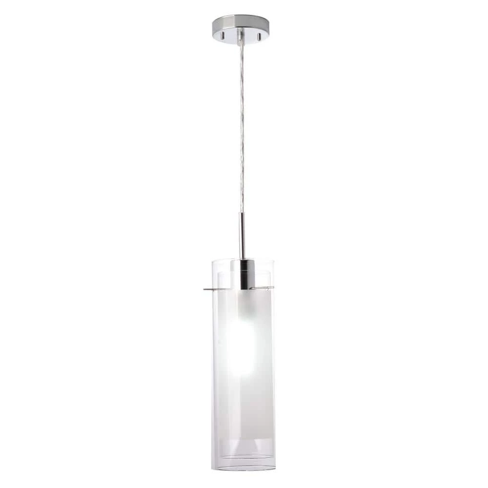 Sydney 1-Light Polished Chrome Clear Glass Hanging Pendant by Globe Electric 1 Sydney 1-Light Polished Chrome Clear Glass Hanging Pendant by Globe Electric