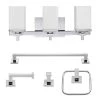 Finn 3-Light Chrome All-In-One Bath Light Vanity (5-Piece) by Globe Electric