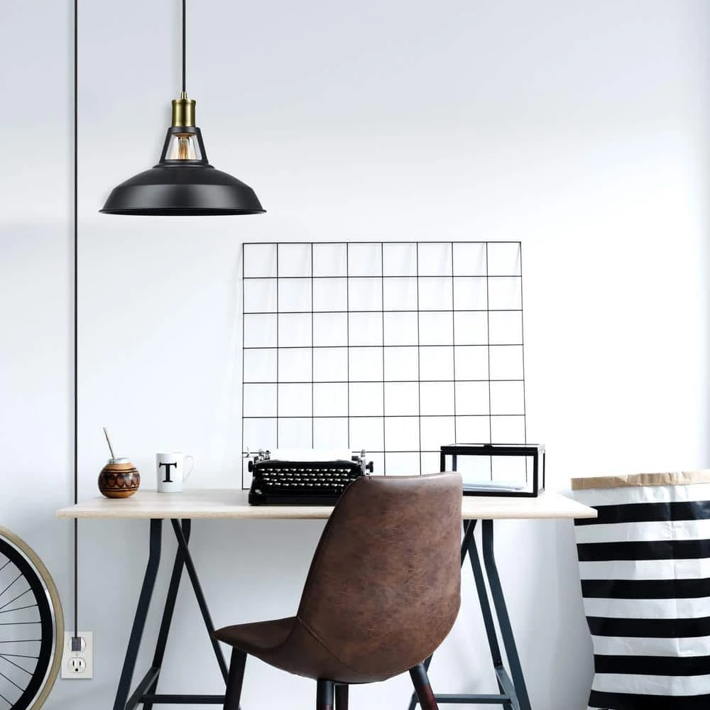 Robin 1-Light Satin Black Pendant by Globe Electric 5 Robin 1-Light Satin Black Pendant by Globe Electric - Image 5