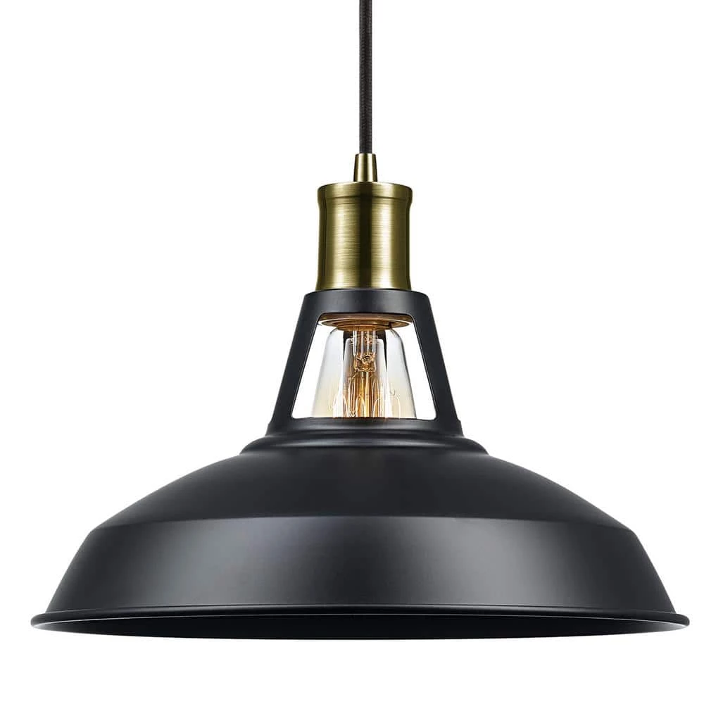 Robin 1-Light Satin Black Pendant by Globe Electric 4 Robin 1-Light Satin Black Pendant by Globe Electric - Image 4