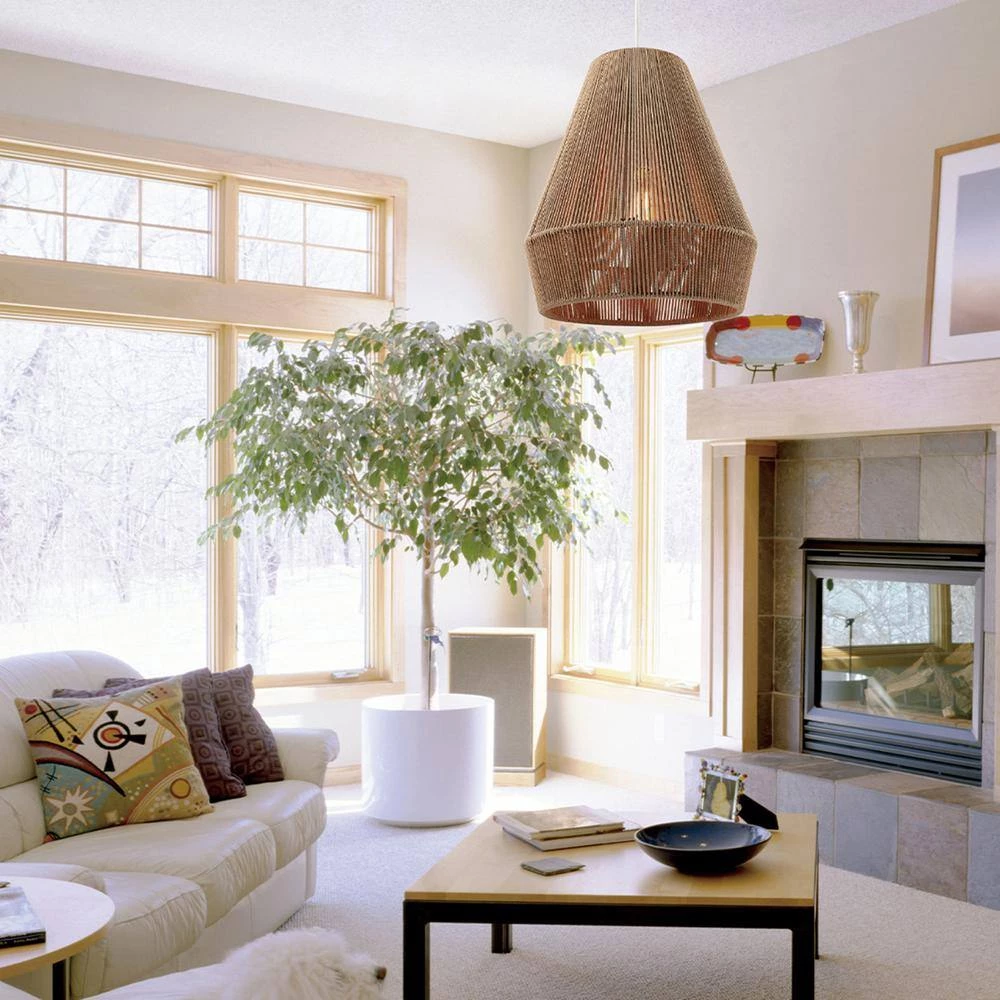 Grant 1-Light Twine and Matte White Pendant Lighting by Globe Electric 9 Grant 1-Light Twine and Matte White Pendant Lighting by Globe Electric - Image 9