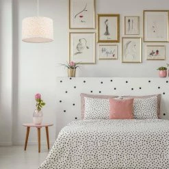 Stella 1-Light Matte White Constellations Print Pendant Light by Globe Electric -Deals Globe Electric Store white globe electric chandeliers 60768 44 1000