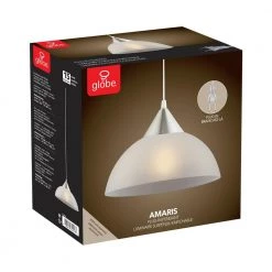 Amris 1-Light 11 in. Plug-In White Hanging Pendant by Globe Electric -Deals Globe Electric Store white globe electric chandeliers 64413 fa 1000