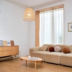 2-Light White Chandelier with Bamboo Shade by Globe Electric -Deals Globe Electric Store white globe electric chandeliers 91002873 c3 1000