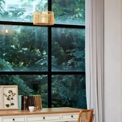 1-Light White Shaded Pendant Lighting with Natural Bamboo Shade by Globe Electric 12 1-Light White Shaded Pendant Lighting with Natural Bamboo Shade by Globe Electric -Deals Globe Electric Store white globe electric chandeliers 91002875 c3 1000