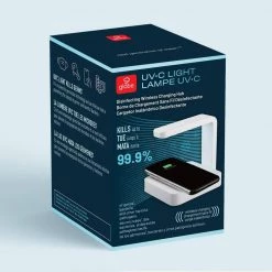 UV-C Light 7 in. White Disinfecting Wireless Charging Hub Lamp with Micro USB Cable Included by Globe Electric -Deals Globe Electric Store white globe electric lamp bases 60055 fa 1000