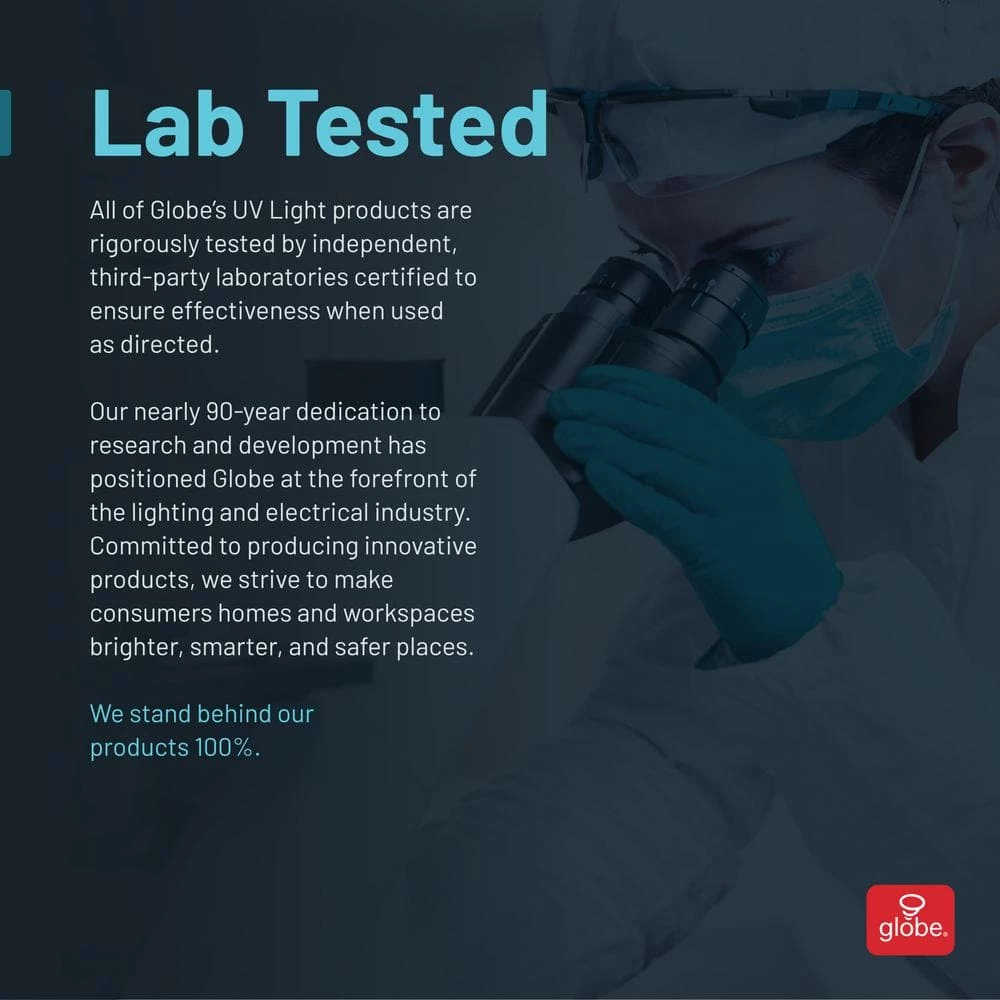 UV-C Light 0.78 in White Disinfecting Box, Indicator Light, Micro USB Cable Included by Globe Electric 7 UV-C Light 0.78 in White Disinfecting Box, Indicator Light, Micro USB Cable Included by Globe Electric - Image 7