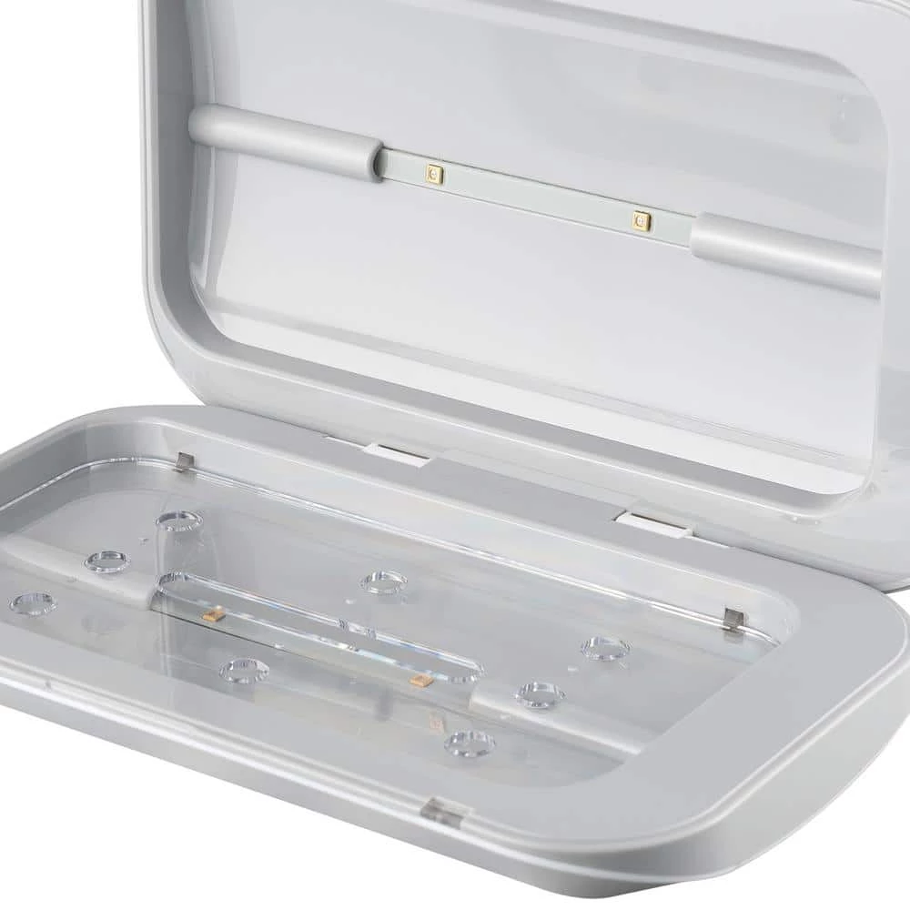 UV-C Light 0.78 in White Disinfecting Box, Indicator Light, Micro USB Cable Included by Globe Electric 3 UV-C Light 0.78 in White Disinfecting Box, Indicator Light, Micro USB Cable Included by Globe Electric - Image 3