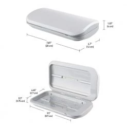 UV-C Light 0.78 in White Disinfecting Box, Indicator Light, Micro USB Cable Included by Globe Electric 14 UV-C Light 0.78 in White Disinfecting Box, Indicator Light, Micro USB Cable Included by Globe Electric -Deals Globe Electric Store white globe electric lamp bases 60057 77 1000