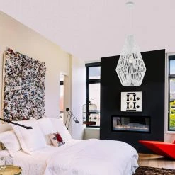 Penelope 1-Light Pendant Light, White Spun Rope Shade, White Cloth Cord by Globe Electric 11 Penelope 1-Light Pendant Light, White Spun Rope Shade, White Cloth Cord by Globe Electric -Deals Globe Electric Store white globe electric pendant lights 60751 1f 1000