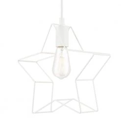 Leo 1-Light Star Pendant Light, White by Globe Electric 9 Leo 1-Light Star Pendant Light, White by Globe Electric -Deals Globe Electric Store white globe electric pendant lights 60770 c3 1000